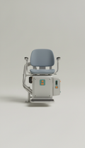 ADA-compliant stairlift with ergonomic controls